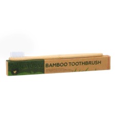Bamboo toothbrush soft, in a box, white