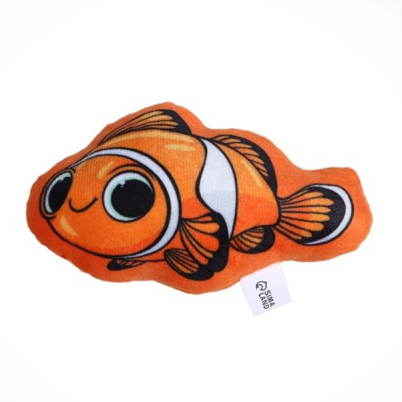 A toy for cats with mint "Clown Fish", 13 x 8 cm-2