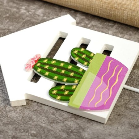 Decorative tree "Cactus in the house" 23x14x5 cm-2