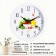 Wall watches, D-28 cm, kitchen, "vegetables", silent