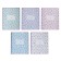 Notebook 12 sheets in the slanting line "Unicorn", cover coated cardboard, foil embossing, mix