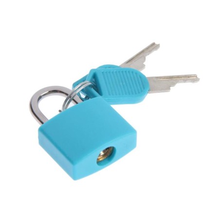 The castle of a hinged suitcase, 20x35 mm, turquoise