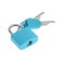 The castle of a hinged suitcase, 20x35 mm, turquoise