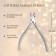 Manicure nippers for cuticle, 11 cm, blade length - 10 mm, silver color
