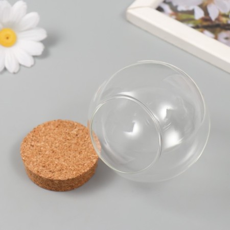 Decor for creativity Glass "Ball with a Carry" 8x8x8.8 cm-1