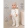 Combineson Children's demi -season quilted amrobaby elf, height 62 cm, dairy color