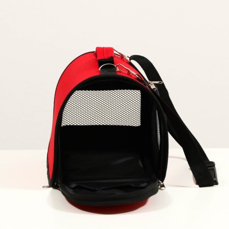 Bag - Animal carrying, 2 entrance, 31 x 20.5 x 23 cm, red-5