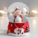 Souvenir Polystone Water Ball "Baby with Snow Comple" 7x6.7x8.8 cm