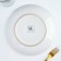 Ceramic plate Royal Garden, 22.5 cm, white color