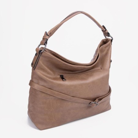 Bag-bag, lightning department, outer pocket, brown color-1