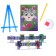 Diamond mosaic with a partial filling on the stand for children "Kotik", 10 x 15 cm