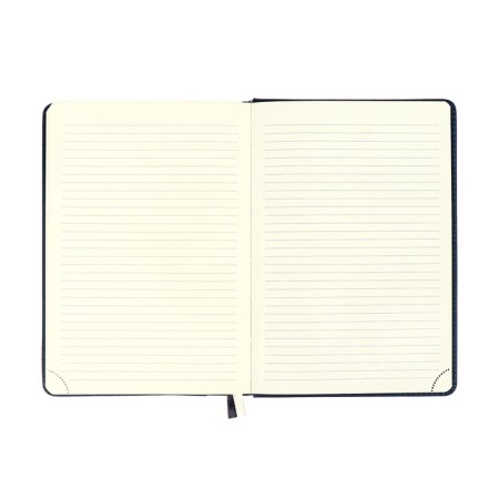 The diary is low, A5 160 sheets, leatherette, DEVENTE. Klint, a solid cover with foam rubber, pocket, lies, block 70, blue-12
