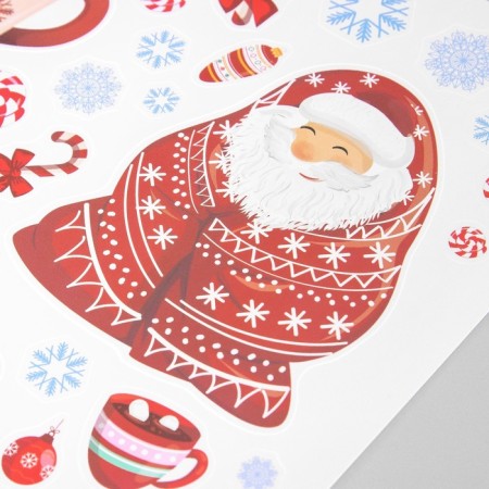 New Year sticker interior color "Santa Claus" 30x40 cm-3