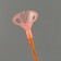 Set "wave", wand+holder+stand, set of 5 pcs., Orange
