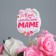 Topper for Mother's Day “My beloved mother”, 7.1 x 8.2 cm