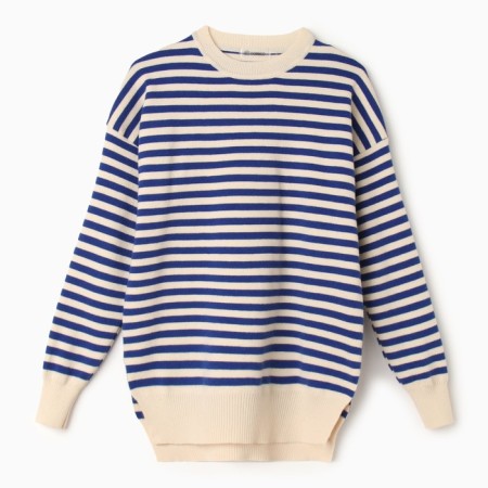 Female jumper, blue/milk color, size 46-50