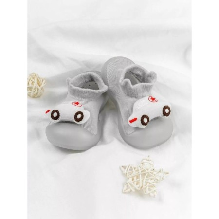 Botins-knees children's first step car with a breathing sole, size 24, color gray