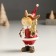 Polystone souvenir "Losik in red caftan and cap with a Christmas tree/gift" MIX 4x5x10 cm