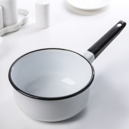 Bucket, 1.5 l, without decolleys, induction, white color