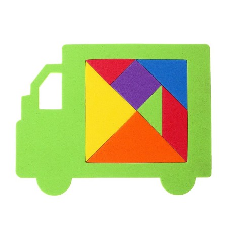 Tangram "Truck", Mix colors-5