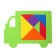 Tangram "Truck", Mix colors