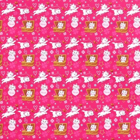 Glossy packaging paper "sweet", 70x100 cm, cats aristocrats-1