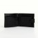 Male purse on the button, Textura, for cards, for coins, black color