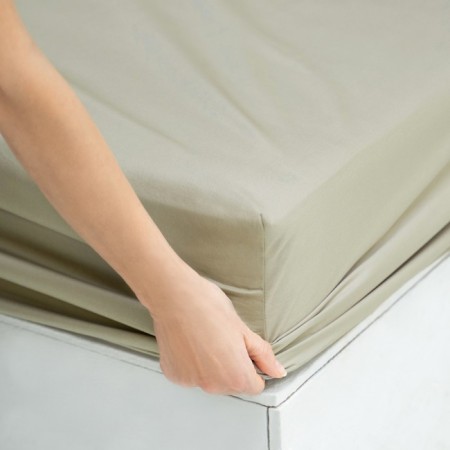 Board on the elastic "Fergi", size 200x180x25 cm, olive color-1