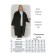Female coat, size 52, black color