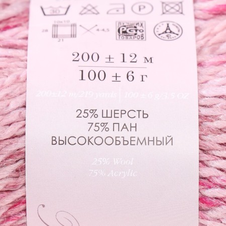 Yarn "Rainbow Style" 25% wool, 75% pan 200m/100g (1138 m)-3