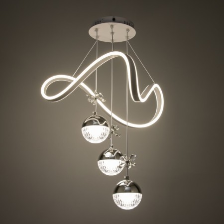 Lamp with DDD "Fior" LED 140W 3000-6000K White 49x49x15-115 cm-3
