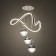 Lamp with DDD "Fior" LED 140W 3000-6000K White 49x49x15-115 cm