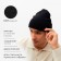 Male cap with a lapel ONE SIZE, black color