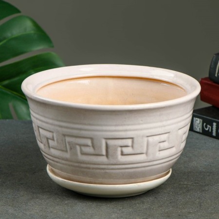 Pot Flower Meander No. 2 2l 14*21cm 1Sort White Mix