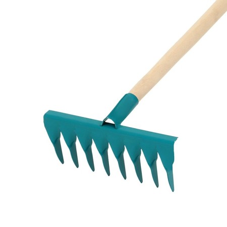 Robes straight, twisted tooth, 8 tooths, metal, wooden stalk, mix-1