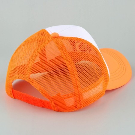 Women's cap with Easy grid, orange color, river 56-4