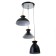 Lamp Bayerlux "Varmo" 3he27 40W black 41x41x25-125cm