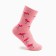 Women's terry socks "Flamingo", pink color, size 23-25