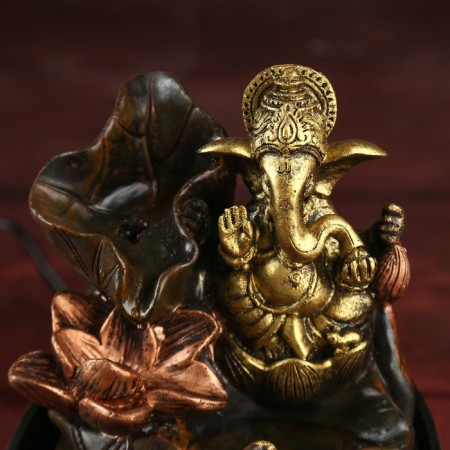 The desktop fountain from the Ganesha network in the lotus 21.5x16x13 cm-4