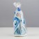 Decorative candle "Snow Maiden with a long oblique" mix, 13 cm