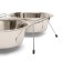 A set of 2 bowls on a stand, 2 x 2.5 liters
