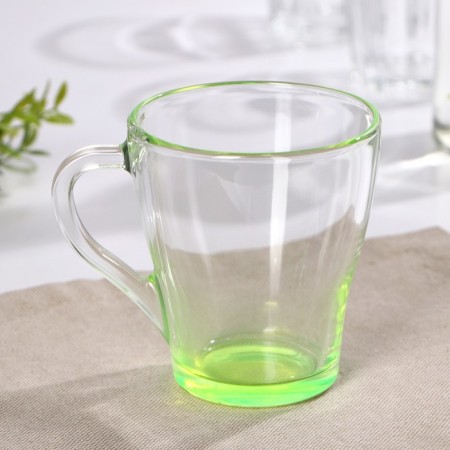 Glass jam glass, 250 ml, lemon color-1