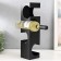 Souvenir metal stand for bottles "Geometry" black 10x10x40 cm