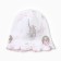 Baby hat, pink color, size 36-38 (0-1 months)