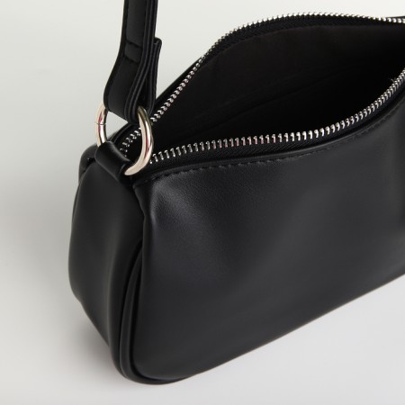 Bag Women's Cross-Bodi with a zipper, black color-4