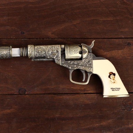 Souvenir product cane with a revolver, blade 30cm-3