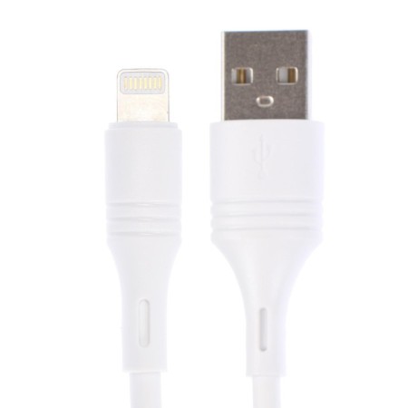 Hoco X20 cable, Lightning - USB, 2 A, 2 m, PVC braid, white-1