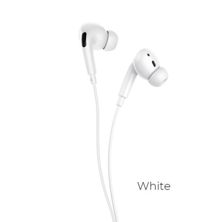Hoco M1 Pro headphones, wired, vacuum, microphone, Type-C, 1.2 m, white-1