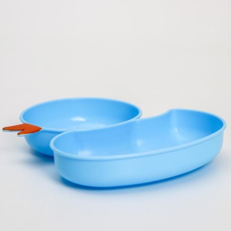 Set of dishes 4 objects, bowl, fork, spoon, stroke hard nose 200 ml., Mix color-3
