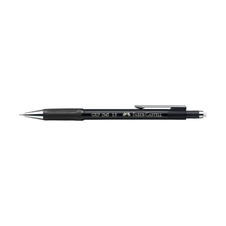 Mechanical pencil 0.5 mm Faber-Castell Grip 1345 with an eraser, rubber emphasis, black